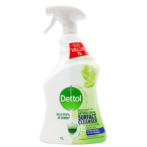 Dettol Antibacterial Surface Cleaner Lime & Mint 1L