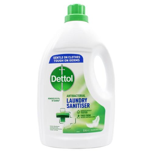 Dettol Antibacterial Laundry Sanitiser 25.L Fragrance Free