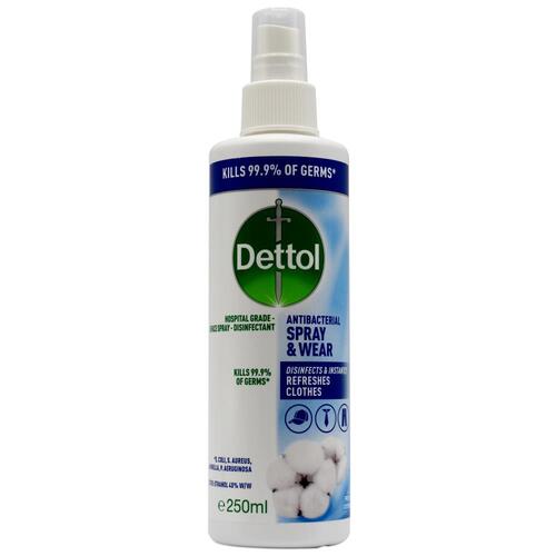 Dettol Antibacterial Spray & Wear Fabric Sanitiser Fresh 250ml