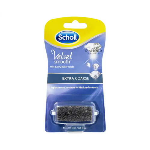 Scholl Velvet Smooth Wet and Dry Roller Head Refill Extra Coarse