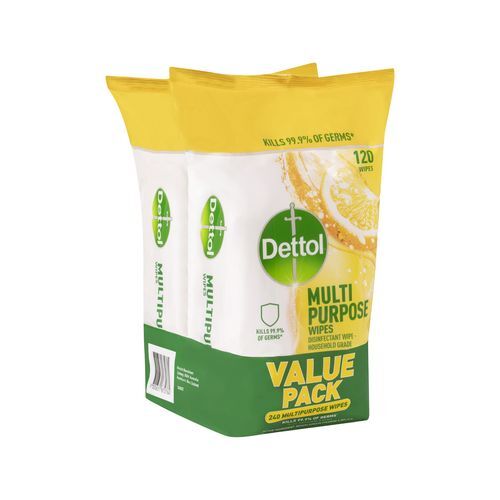 Dettol Multipurpose Lemon Lime Burst 240Wipes