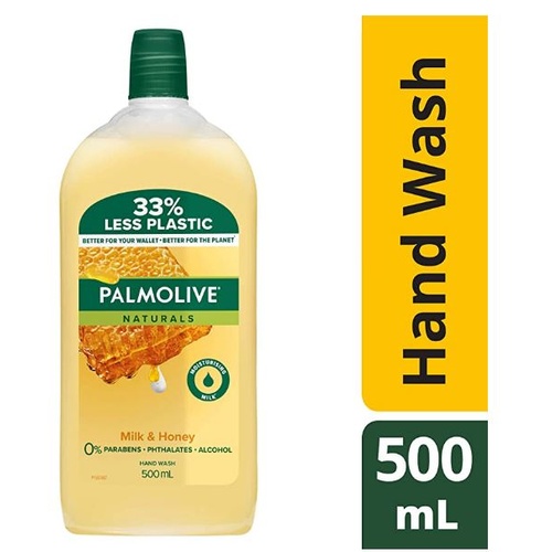 Palmolive Naturals Liquid Hand Wash Soap Milk and Honey Nourishing Refill 500ml
