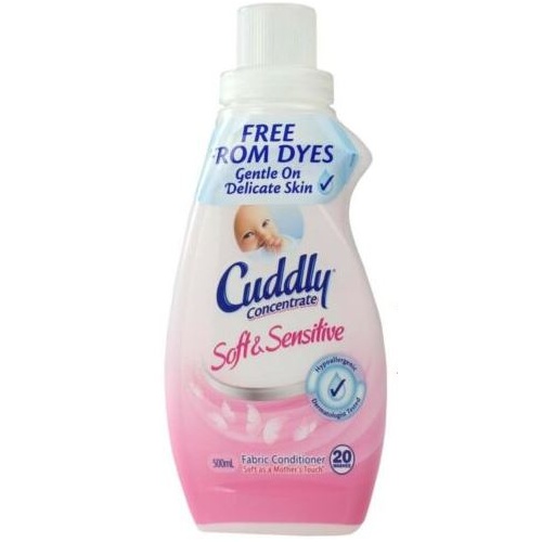 Cuddly Concentrate Fabric Softener Conditioner Soft & Sensitive 500ml