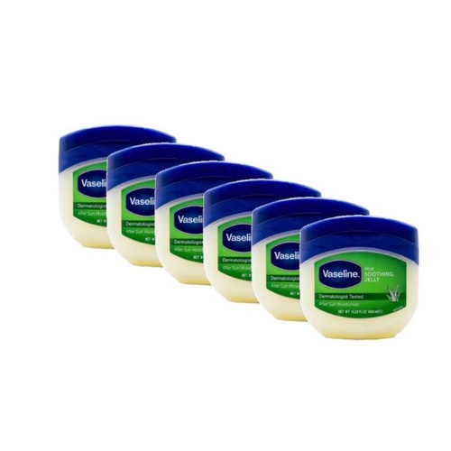 Vaseline 6PK Aloe Soothing Jelly After Sun Moisturiser Skin Care 450ml