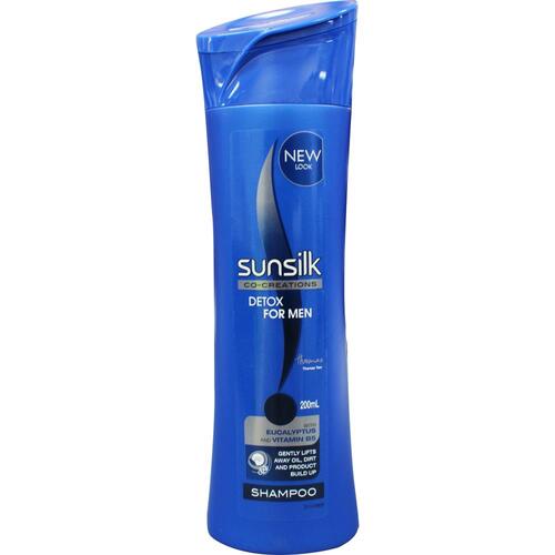 Sunsilk Co-Creations Detox For Men Shampoo  with Eucalyptus & Vitamin 200ml
