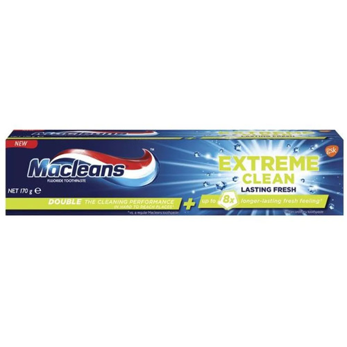 Macleans Extreme Clean whitening Toothpaste 170g