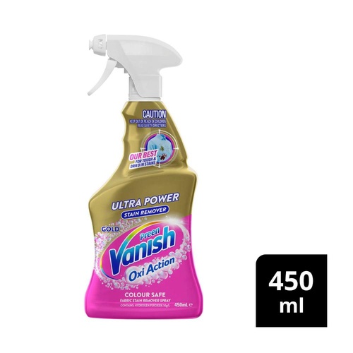 Vanish Preen Oxi Action Gold Ultra Power Fabric Stain Remover 450ml