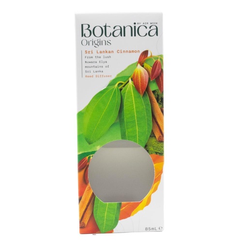 AIR WICK 85mL BOTANICA ORIGINS REED DIFFUSER SRI LANKAN CINNAMON