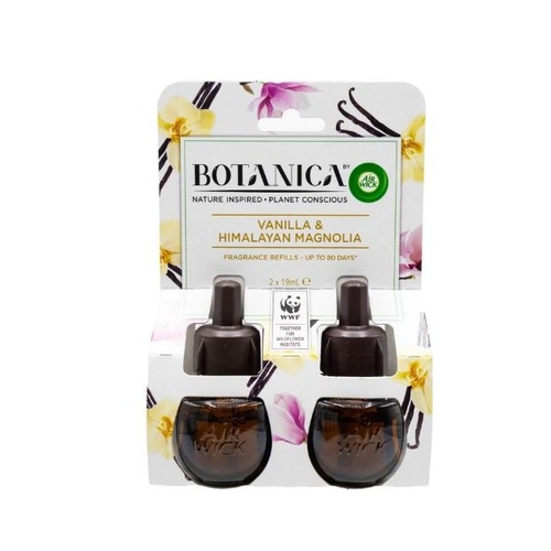 Air Wick Pk2 X 19ml Scented Oils Fragrance Refills Vanilla & Himalayan Magnolia