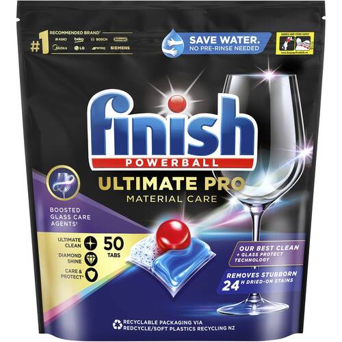 Finish Ultimate Pro Material Care Dishwasher Tablets 50 Pack