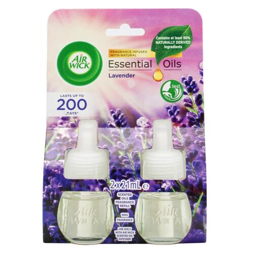 Airwick Essential Oil Electrical Refill Lavender Twin Refill 21ml X 2 Pack
