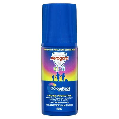 Aerogard Kids ColourFade Insect Repellant Roll-On 50ml