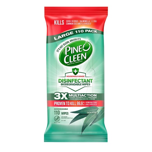 Pine O Cleen Disinfectant Wipes Eucalyptus PK110