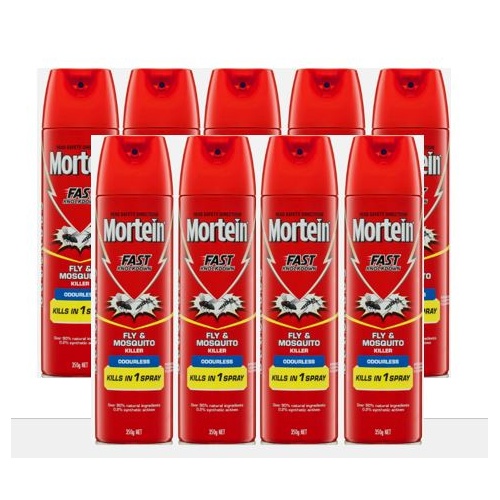 9 x Fast Knockdown Low Allergenic Fly & Mosquito Killer 350G CTN