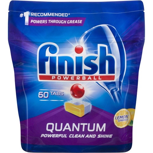 Finish Powerball Quantum Dishwasher Tablets Lemon Sparkle 60pk