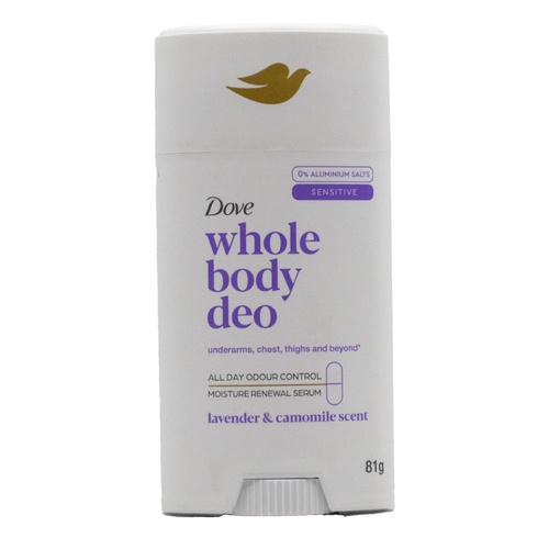 DOVE 81g DEODORANT ODOUR PROTECTION LAVENDER & CAMOMILE SCENT