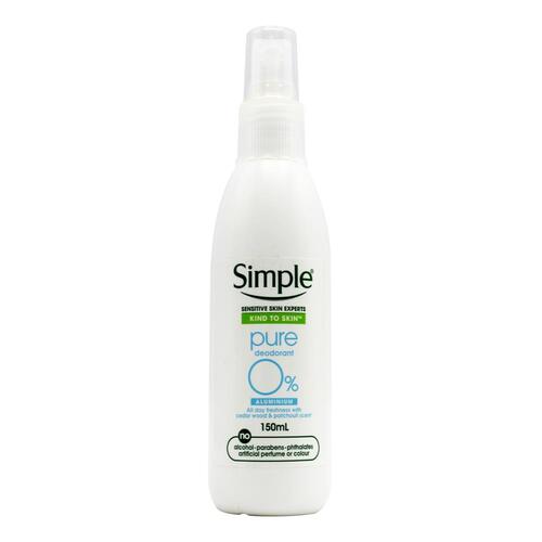 Simple Kind To Skin Pure Deodorant Spray 150ml