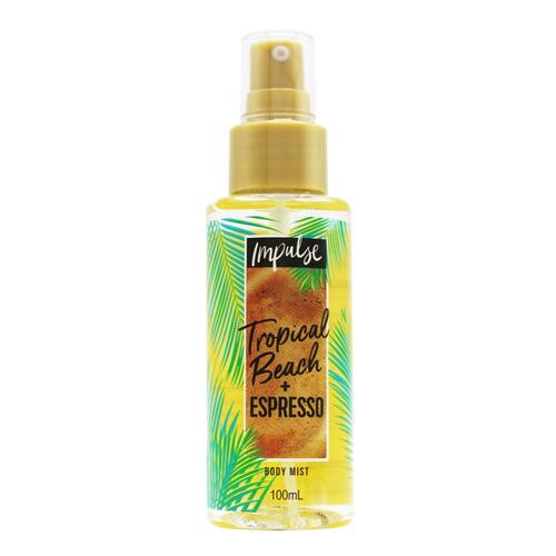 Impulse Body Mist Tropical Beach + Espresso 100ml
