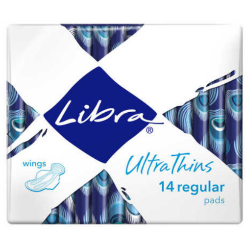 Libra Ultra Thins Pads With Wings Regular 14pk