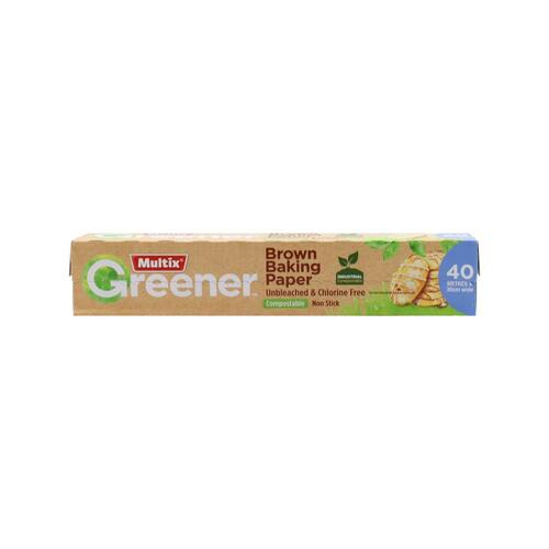 Multix Greener Brown Baking Paper 40m x 30cm