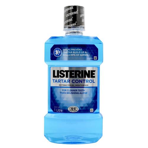 Listerine Tartar Control Antibacterial Mouthwash Winter Mint 1L