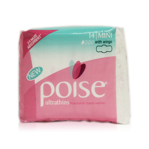 Poise Ultrathins Mini Pads With Wings 14pk