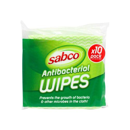 Sabco Antibacterial Wipes 10PK