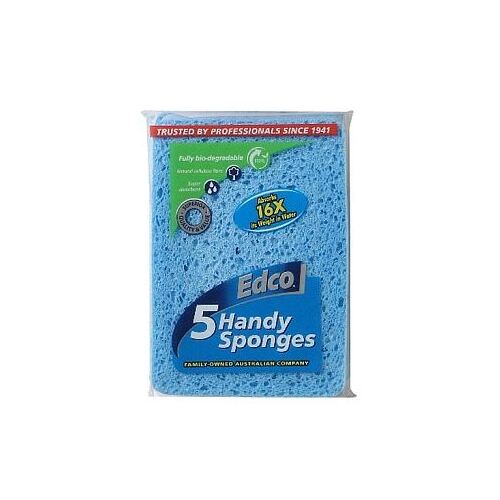 Edco Handy Sponges 5PK  [Colour: Blue]