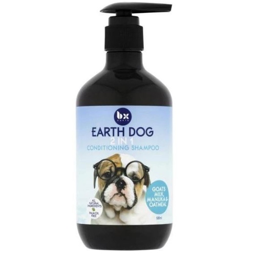 Bx Earth Dog 2 in 1 Conditioning Shampoo Goats Milk, Manuka & Oatmeal 500ml