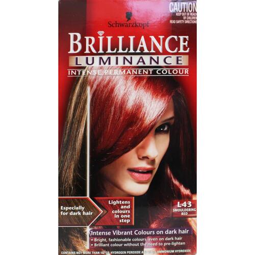 Schwarzkopf Brilliance Permanent Hair Colour L43 Smouldering Red