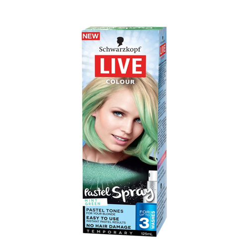 Schwarzkopf Live Colour Pastel Spray Mint Green 125ml