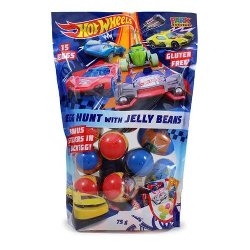 Hot Wheels Egg Hunt with Jelly Beans 15PK