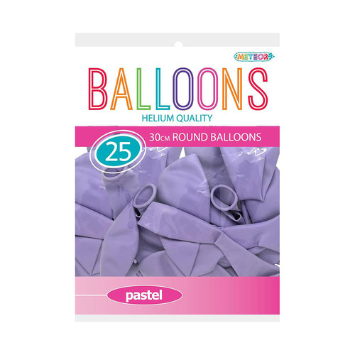 Purple Pastel Macaron Balloons 30cm 25pk