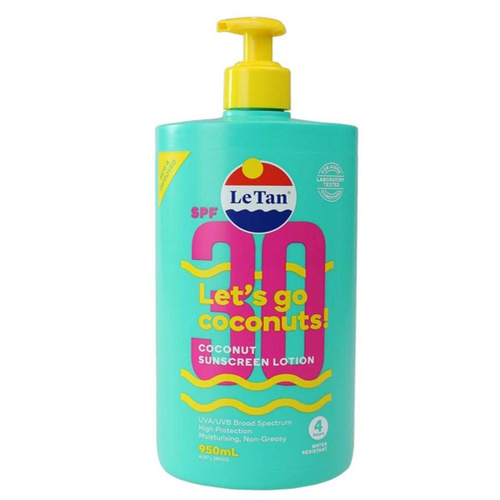 Le Tan Let's Go Coconuts Sunscreen Lotion SPF 30+ 950ml