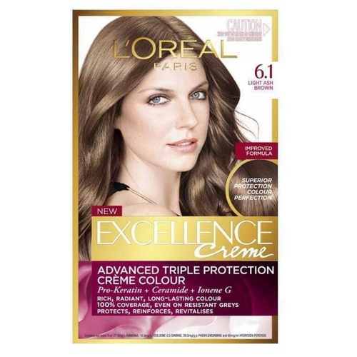 L'Oreal Excellence Creme 6.1 Light Ash Brown