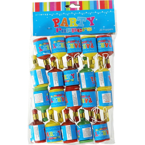 20pk Party Poppers