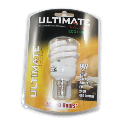 Ultimate Selections Spiral Lamp Daylight 9W E14
