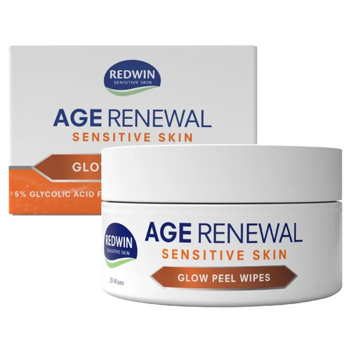 Redwin Age Renewal Sensitive Skin Glow Peel 25 Wipes 