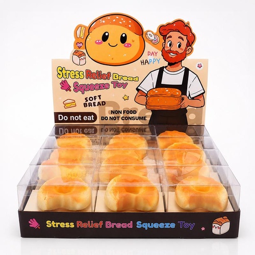 CTN 12 x Squishy Squeeze - Treat Series Donut - 8cm