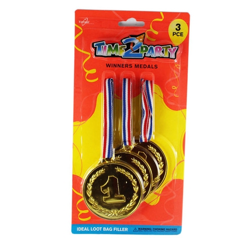Time 2 Party Winners Medals 3pcs