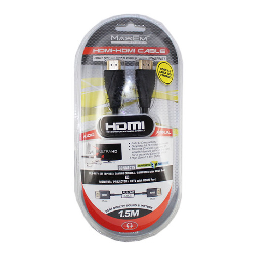 Maxem Power HDMI to HDMI Cable 1.5m