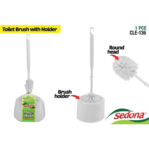 Sedona Round Toilet Brush Set