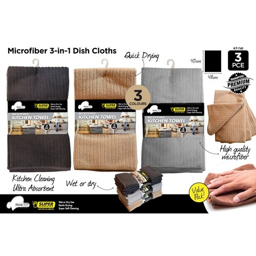 Micro Fiber Kitchen Towels 40x48cm 3pc