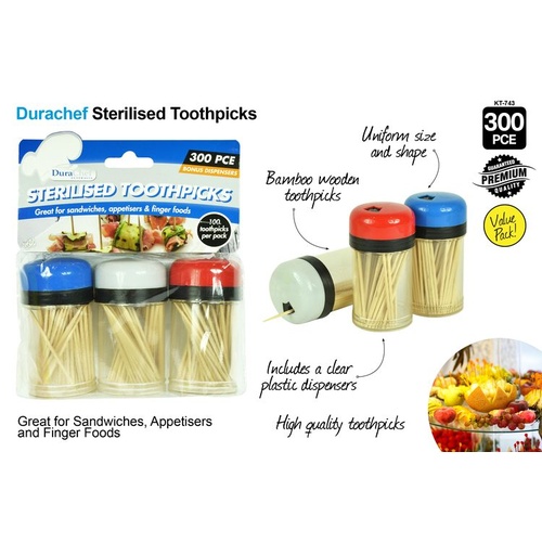 Sterilised Toothpicks 300pc