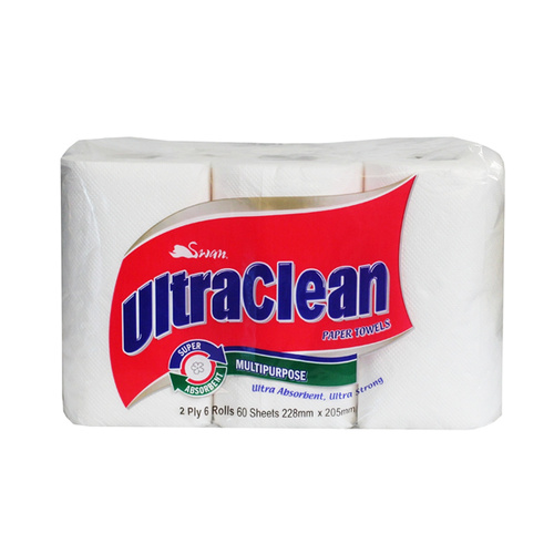 Swan Ultraclean Paper Towels 2PLY 6 Rolls