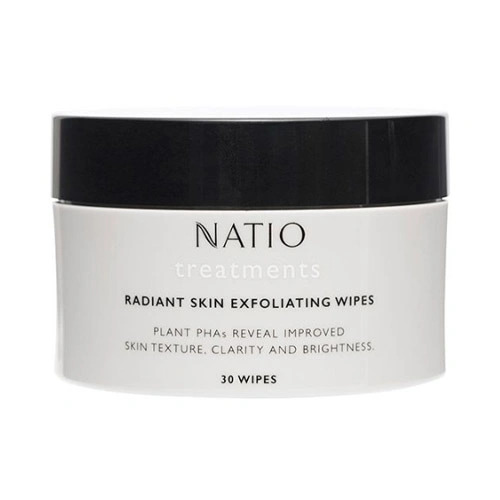 Natio Treatments Radiant Skin Exfoliating Wipes 30pk