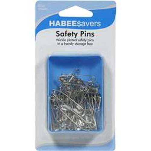  Habee Safety Pins Nickle Plated 38mm 50pcs
