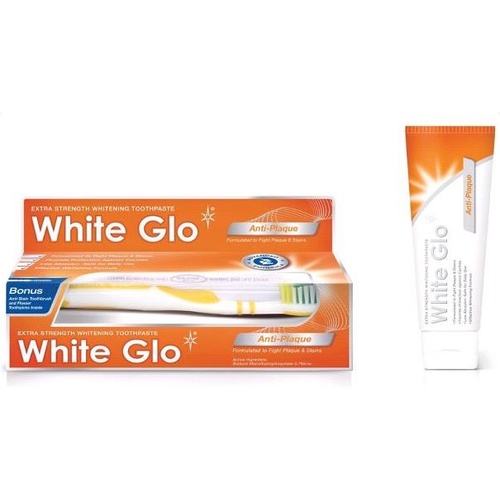 White Glo Anti-Plaque Whitening Toothpaste 150g