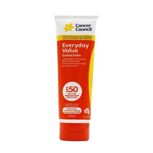 Cancer Council Everyday Value Sunscreen 110ml SPF 50