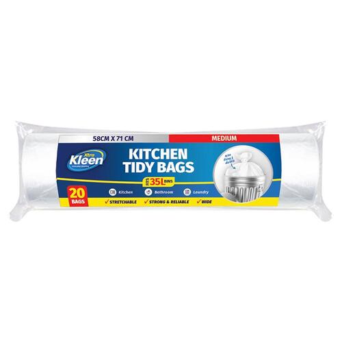 Hygiene Plus Strong Kitchen Tidy Bags Medium 20pk